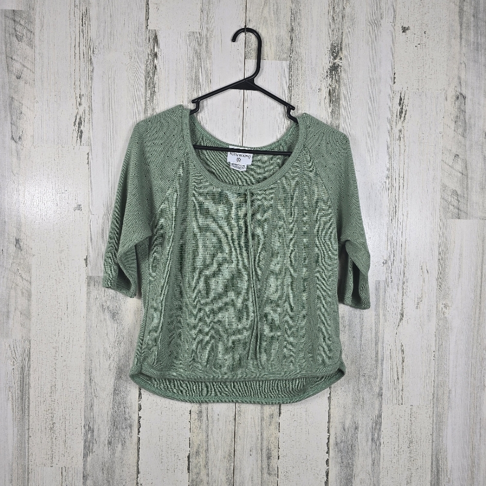 Kathy Ireland green shirt women's size medium